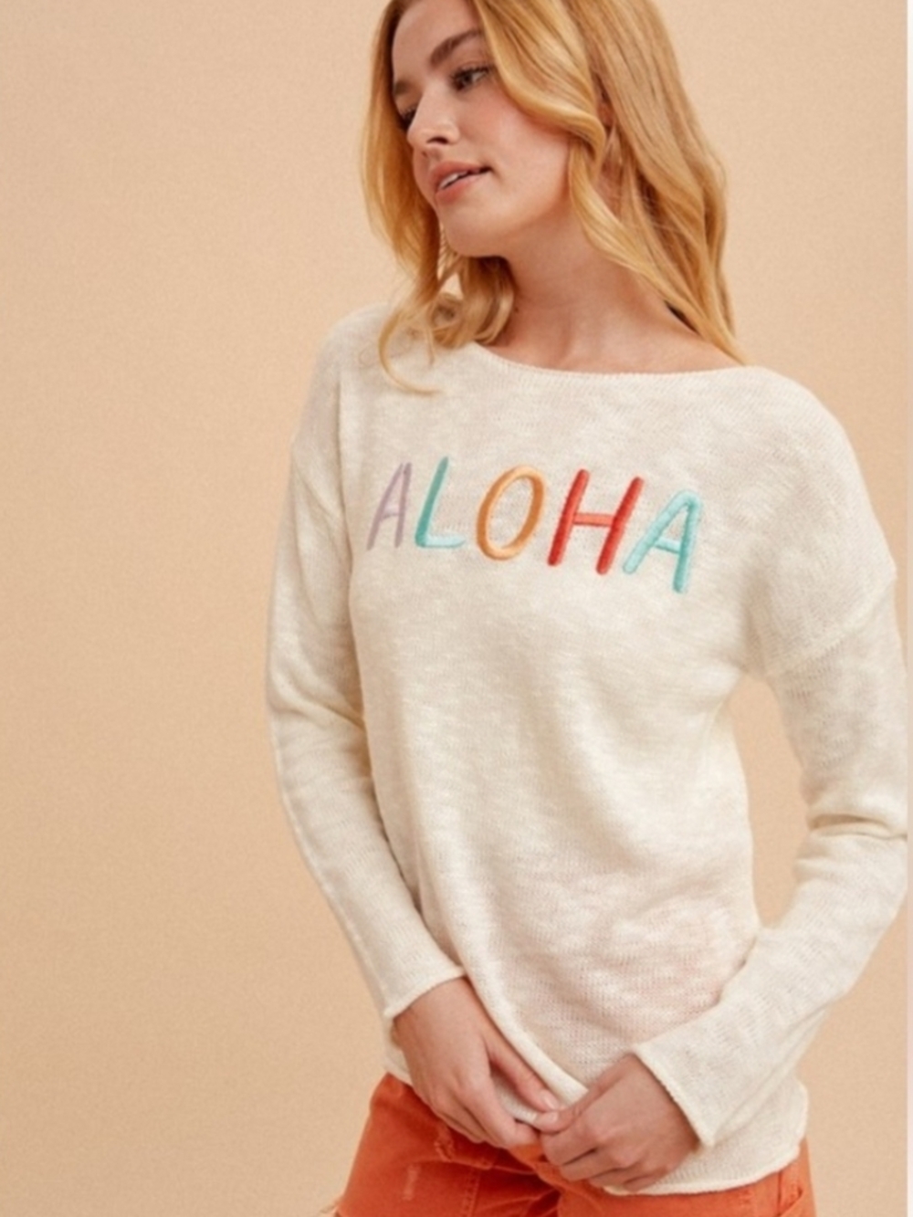 Hem & Thread Women's 'ALOHA' Summer Sweater